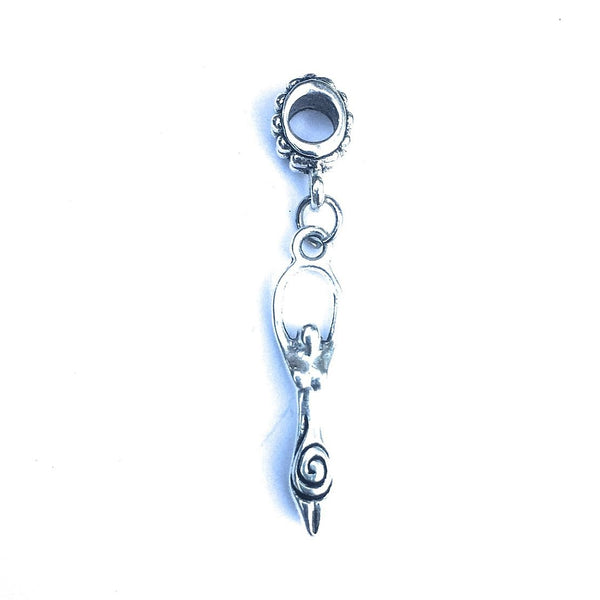Silver Goddess Charm Bead for Bracelet.