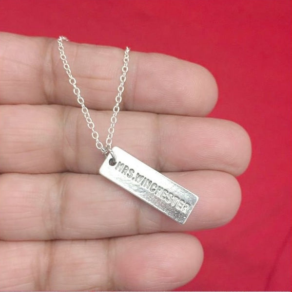 Mrs. Winchester Charm Silver Necklaces.