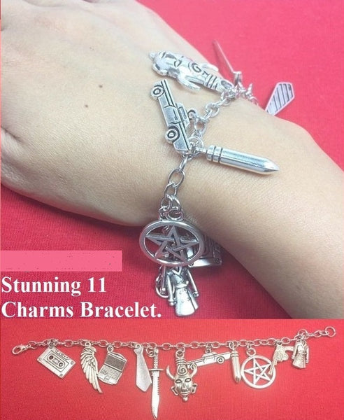 Stunning Charms Stainless Steel Bracelet.