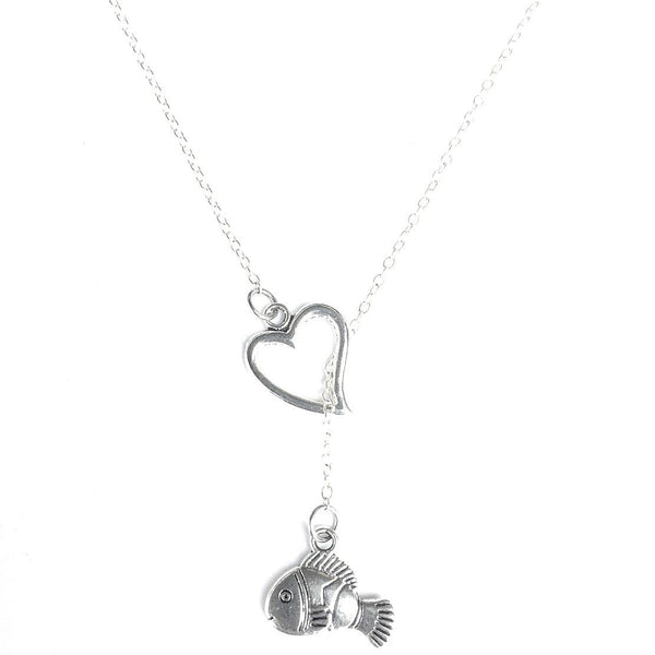 I Love Nemo Silver Lariat Necklace.