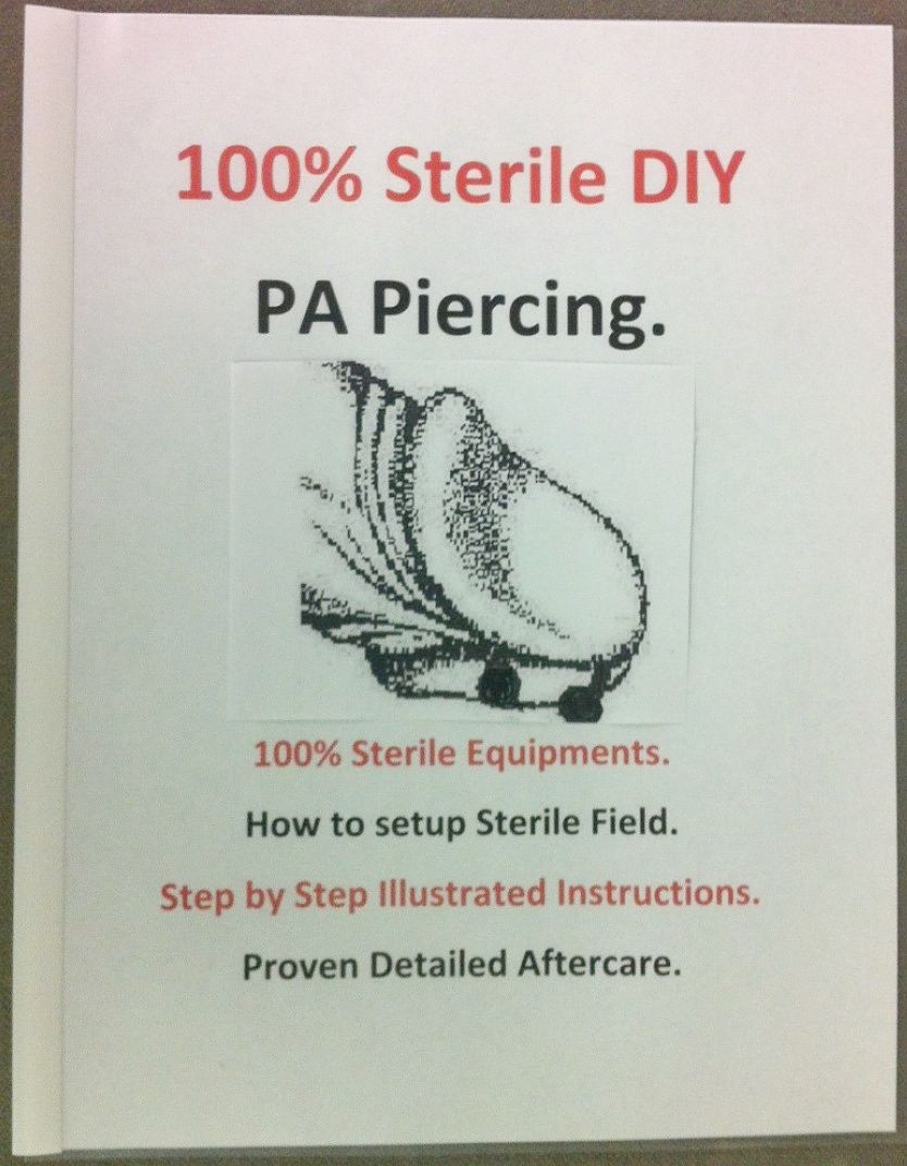 DIY Sterilized 10g PA Piercing Kit.