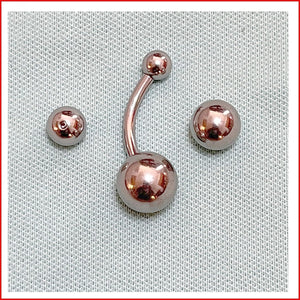 Sterilized Stainless Steel 10g 5/8" 6, 8, 10 and 12mm Big BALLS PA CURVE Barbell